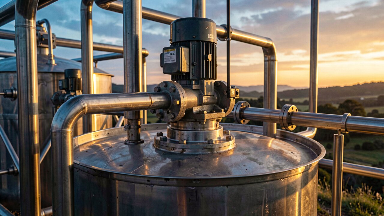 Nahaufnahme von Silomais und Gülle als Substrat für die Vergärung in einer Biogasanlage