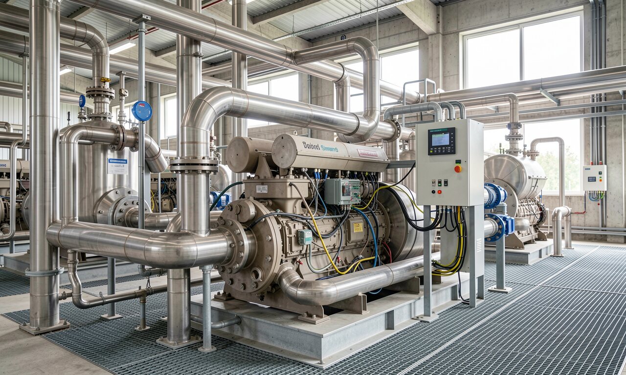 Energiemonitoring-Dashboard mit Echtzeit-Sensordaten aus einer Biogasanlage