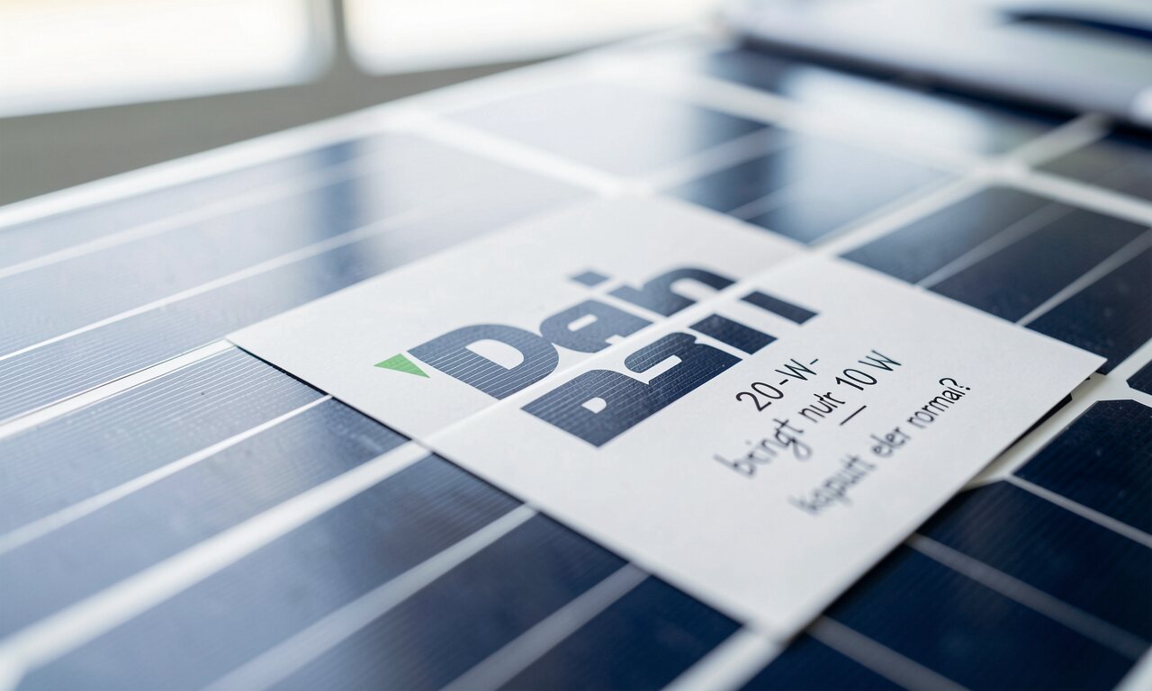 Dein 20-W-Solarpanel bringt nur 10 W – kaputt oder normal?