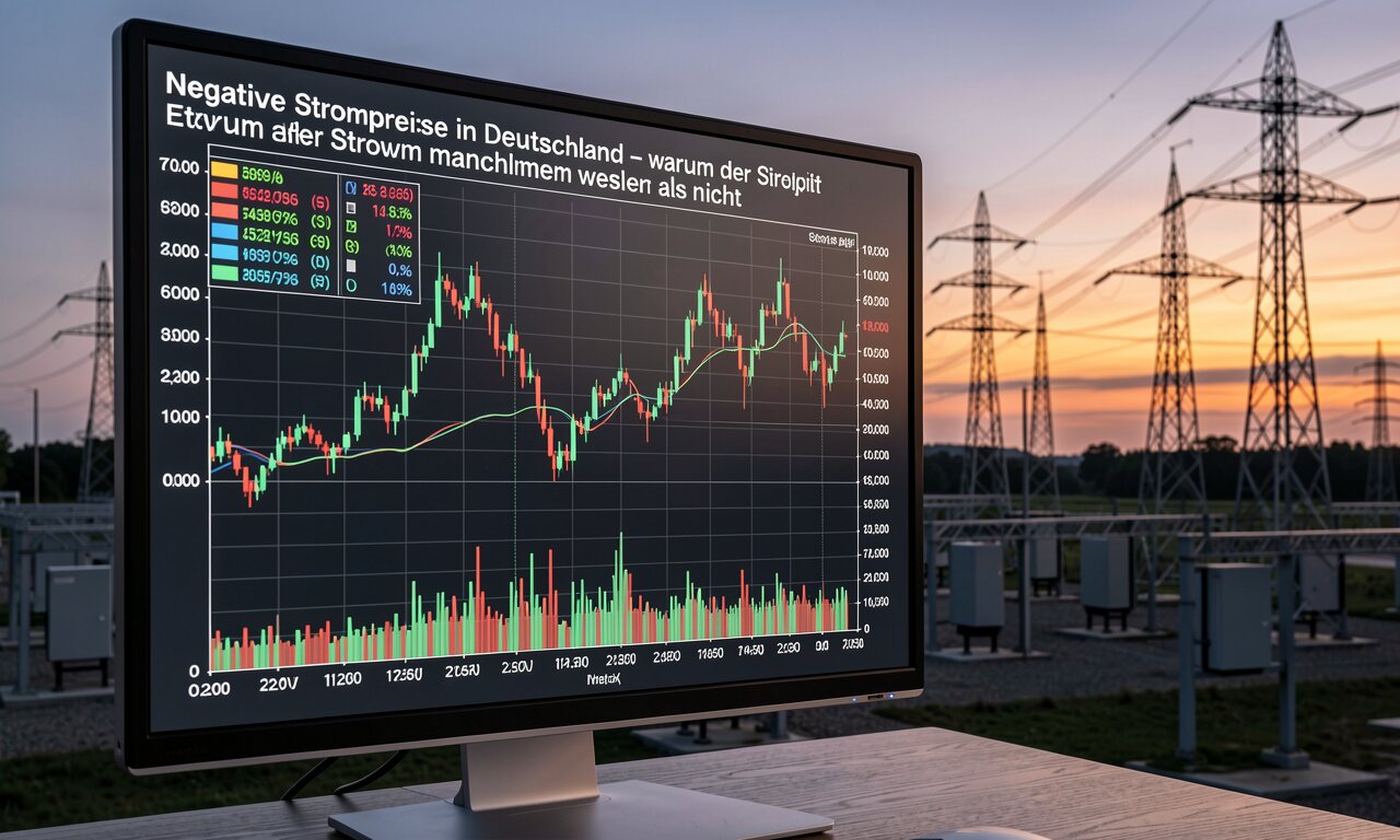 Negative Strompreise in Deutschland – warum der Strom manchmal weniger als nichts kostet