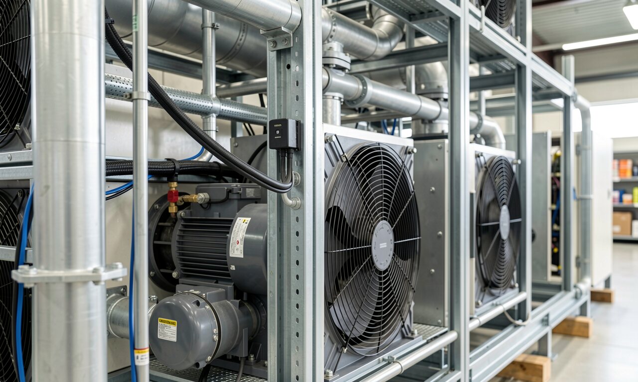 Welche Temperatur haben die Kühlregale im Einkaufscenter?