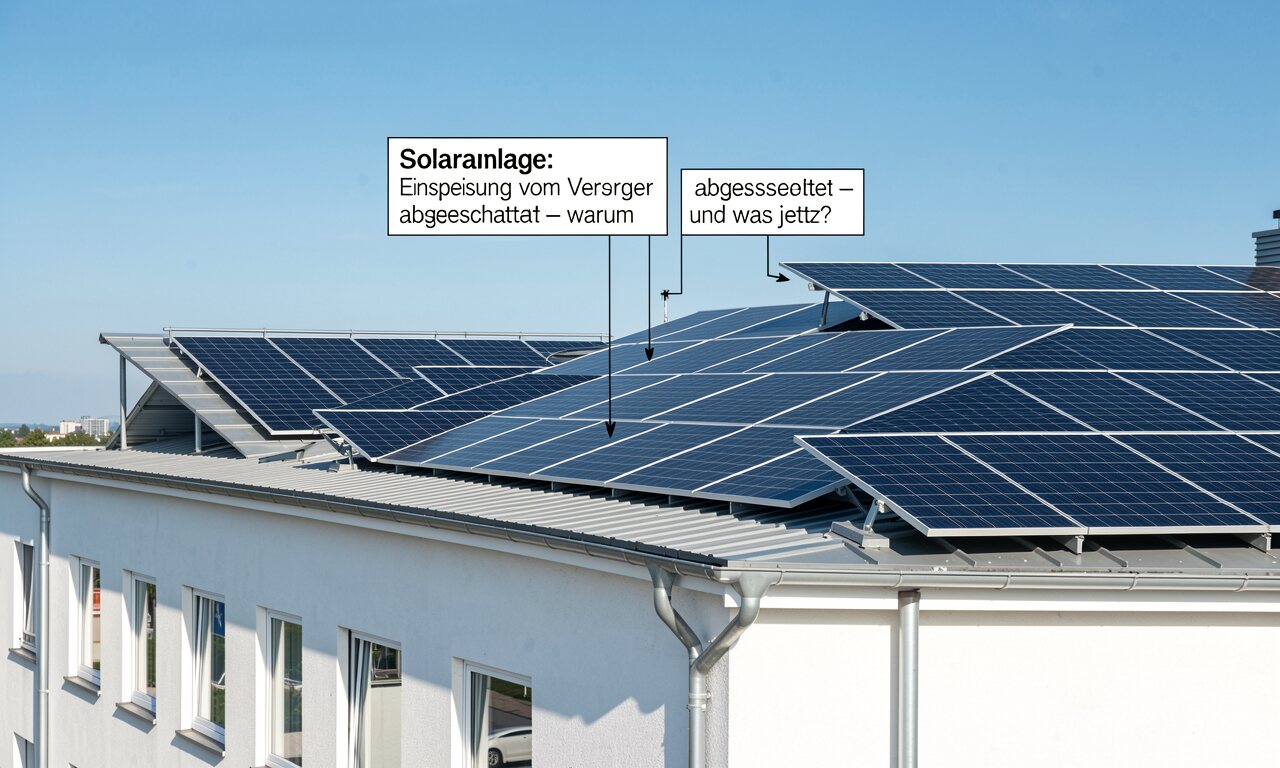 Solaranlage: Einspeisung vom Versorger abgeschaltet – warum und was jetzt?