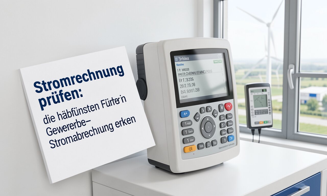 Stromrechnung prüfen: die häufigsten Fehler in der Gewerbe-Stromabrechnung erkennen