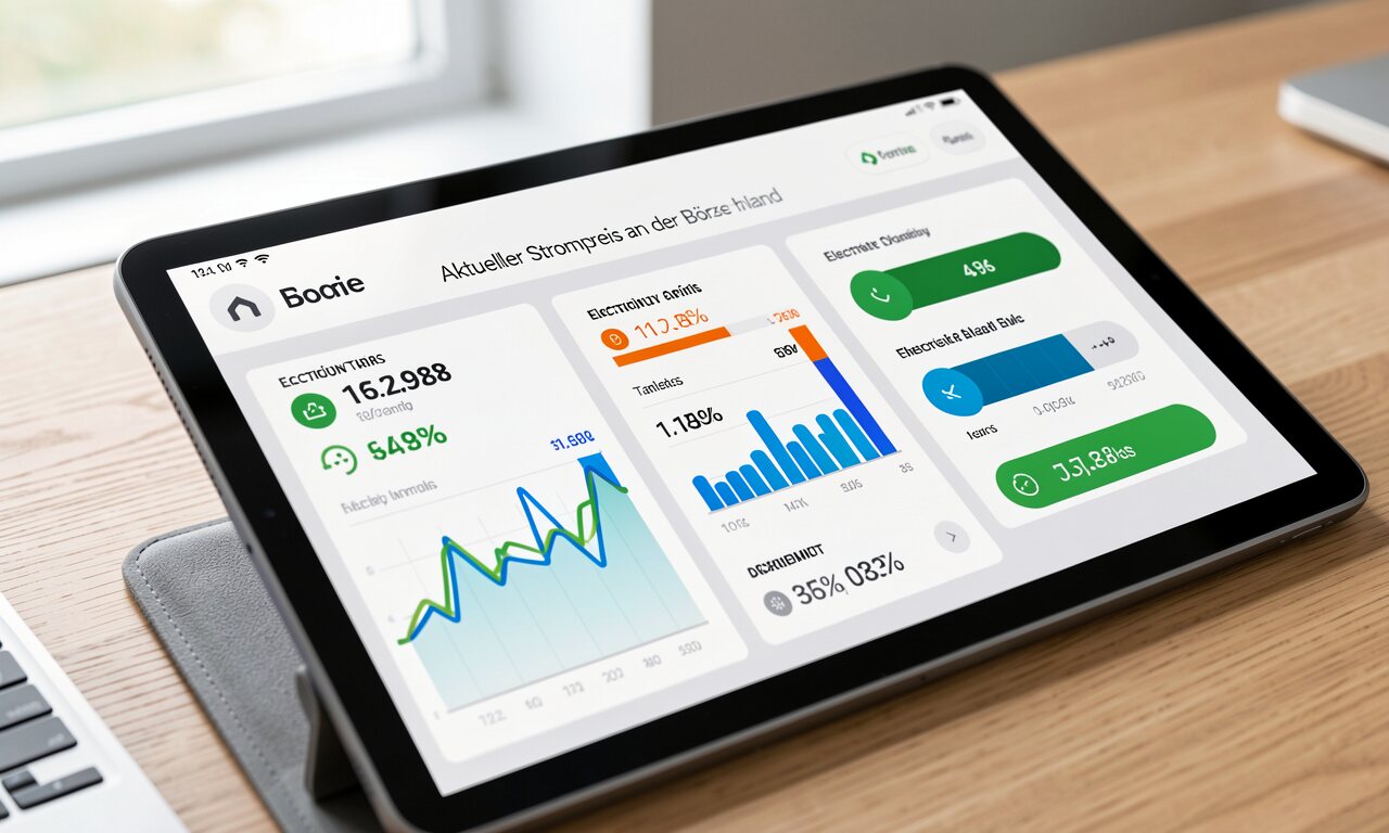 Aktueller Strompreis an der Börse in Deutschland