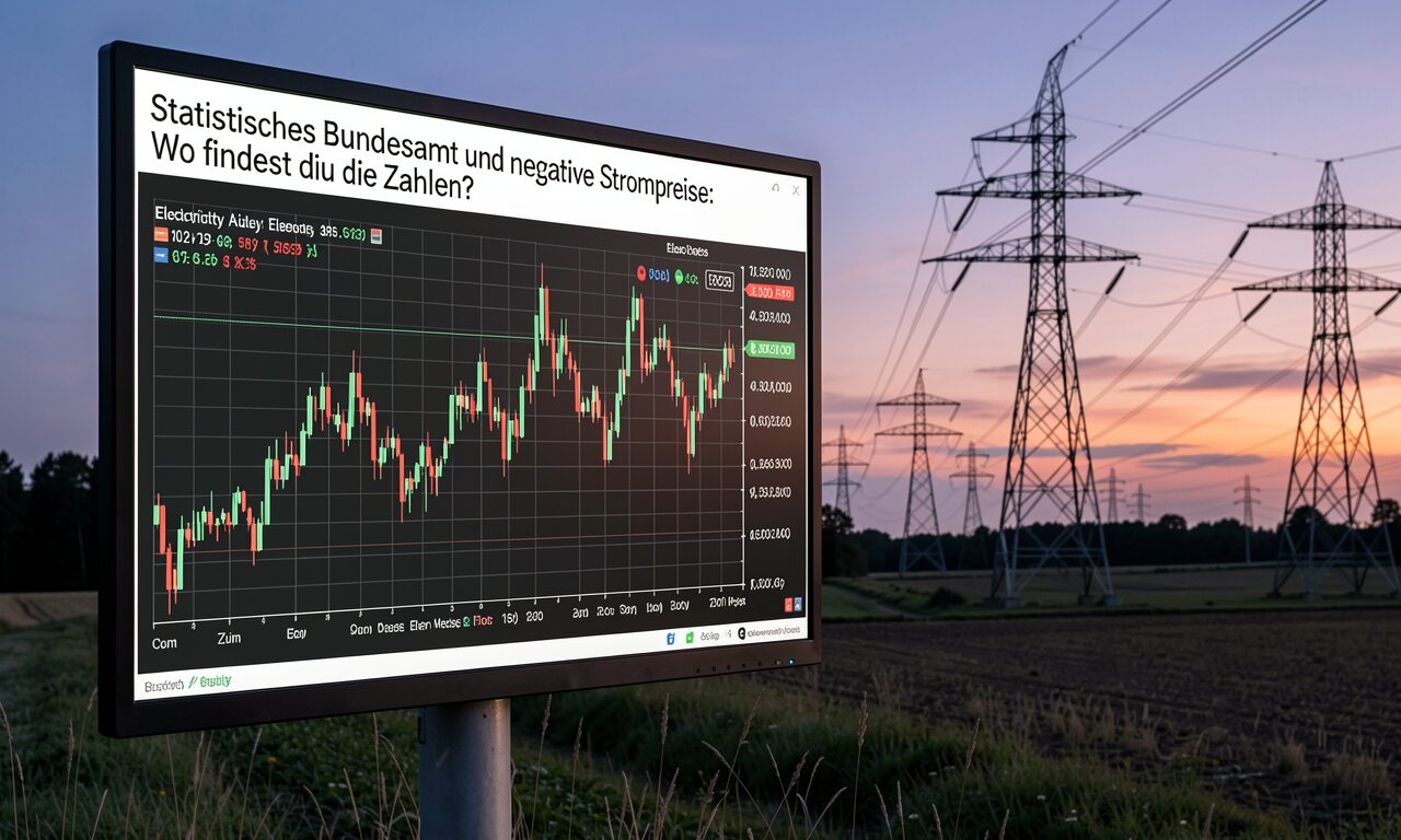 Statistisches Bundesamt und negative Strompreise: Wo findest du die Zahlen?