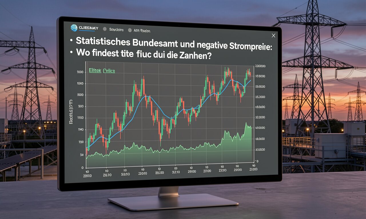 Statistisches Bundesamt und negative Strompreise: Wo findest du die Zahlen?