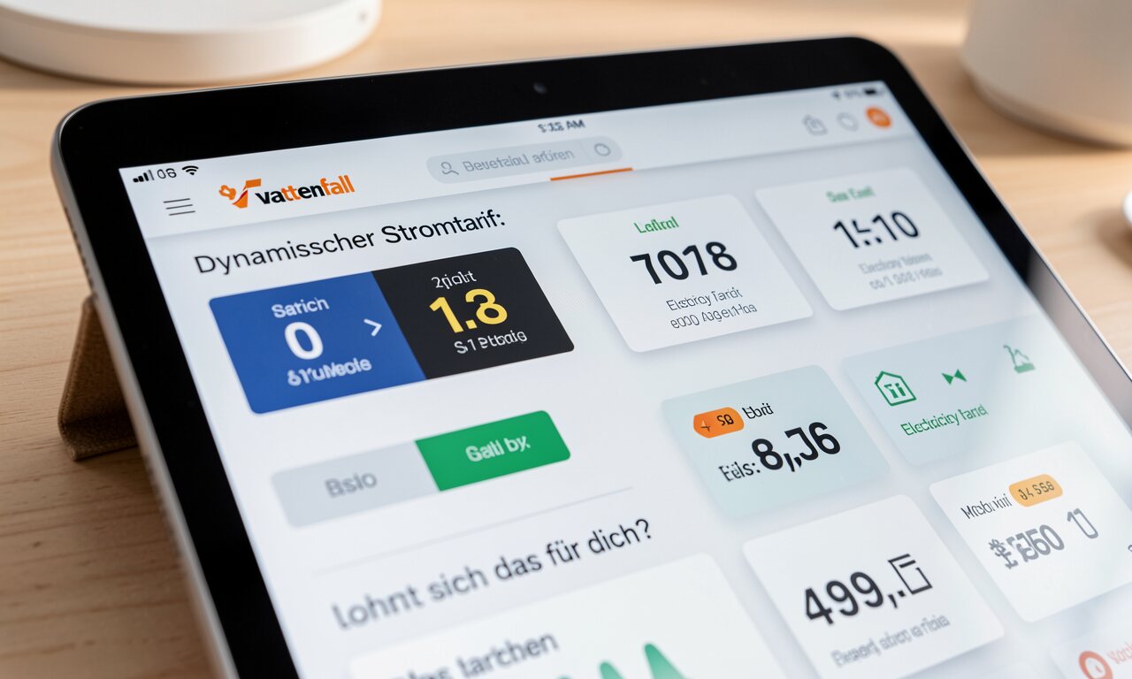 Vattenfall & dynamischer Stromtarif: lohnt sich das für dich?