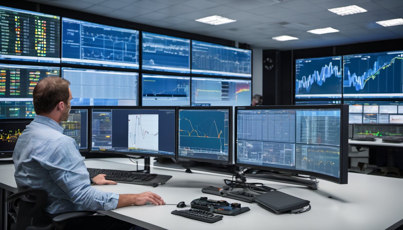 Dashboard mit Energieverbrauchsprofil und Modbus-Zeitreihen