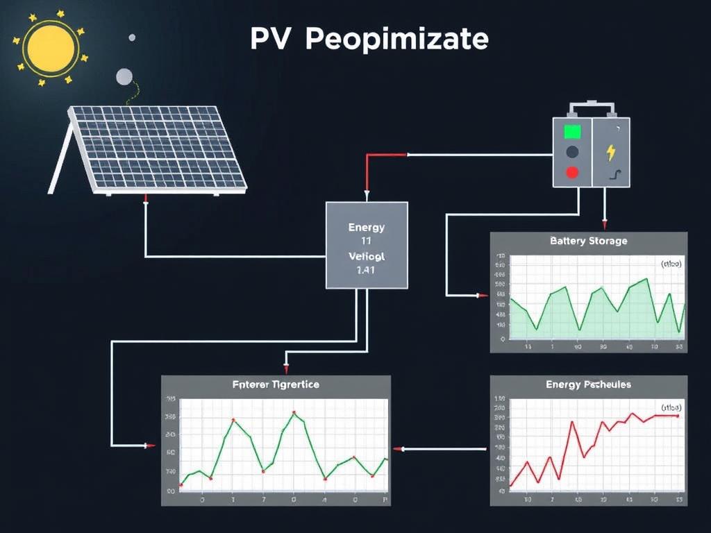 Visualisierung eines PV-Optimierers, der die Solarstromnutzung für Elektrofahrzeuge maximiert