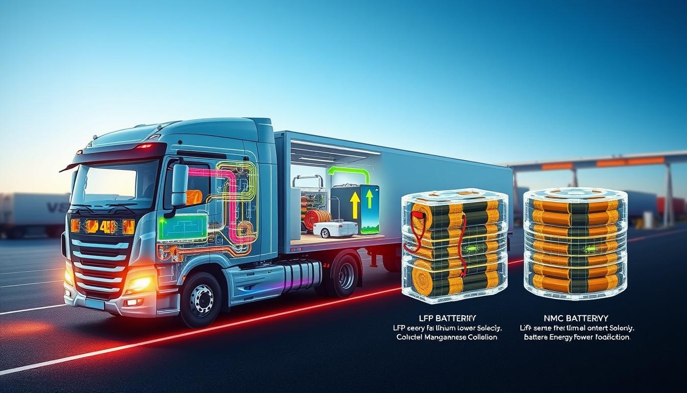 LFP gegen NMC Akkus in Nutzfahrzeugen mit Stromfee.AI.Trucks
