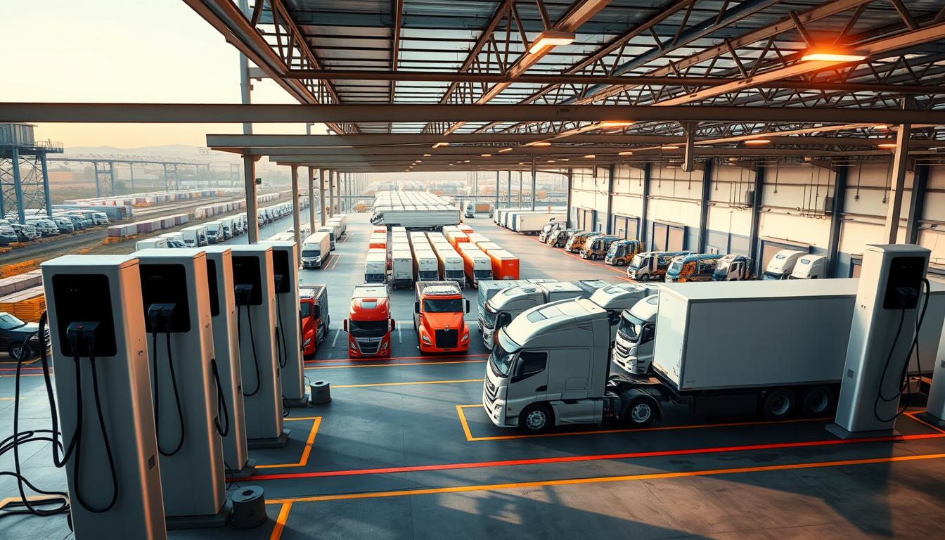 E-Truck-Ladepark Implementierung
